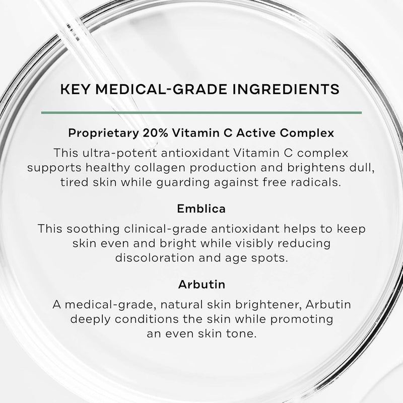 Replenix Vitamin C Pro Collagen Serum, Brightening Anti-Aging Face Treatment with Medical-Grade Antioxidants for Skin Discoloration