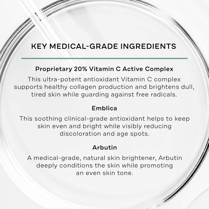 Replenix Vitamin C Pro Collagen Serum, Brightening Anti-Aging Face Treatment with Medical-Grade Antioxidants for Skin Discoloration