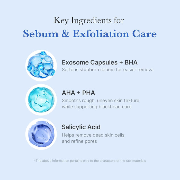 medicube Zero Pore Clear Blue Capsule Facial Deep Cleanser for Skin Texture, Blackhead & Pore Care | AHA, BHA & PHA for Double Cleansing, Daily Gentle Face Wash, Korean Skincare | 120g / 4.23 oz