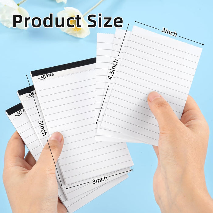 Dynta 36 Pack 3x5 Mini Note Pads, 45 Sheets Per College Ruled Writing Pads, 80GSM White Paper 1620 Sheets, To-Do List, Christmas Gift