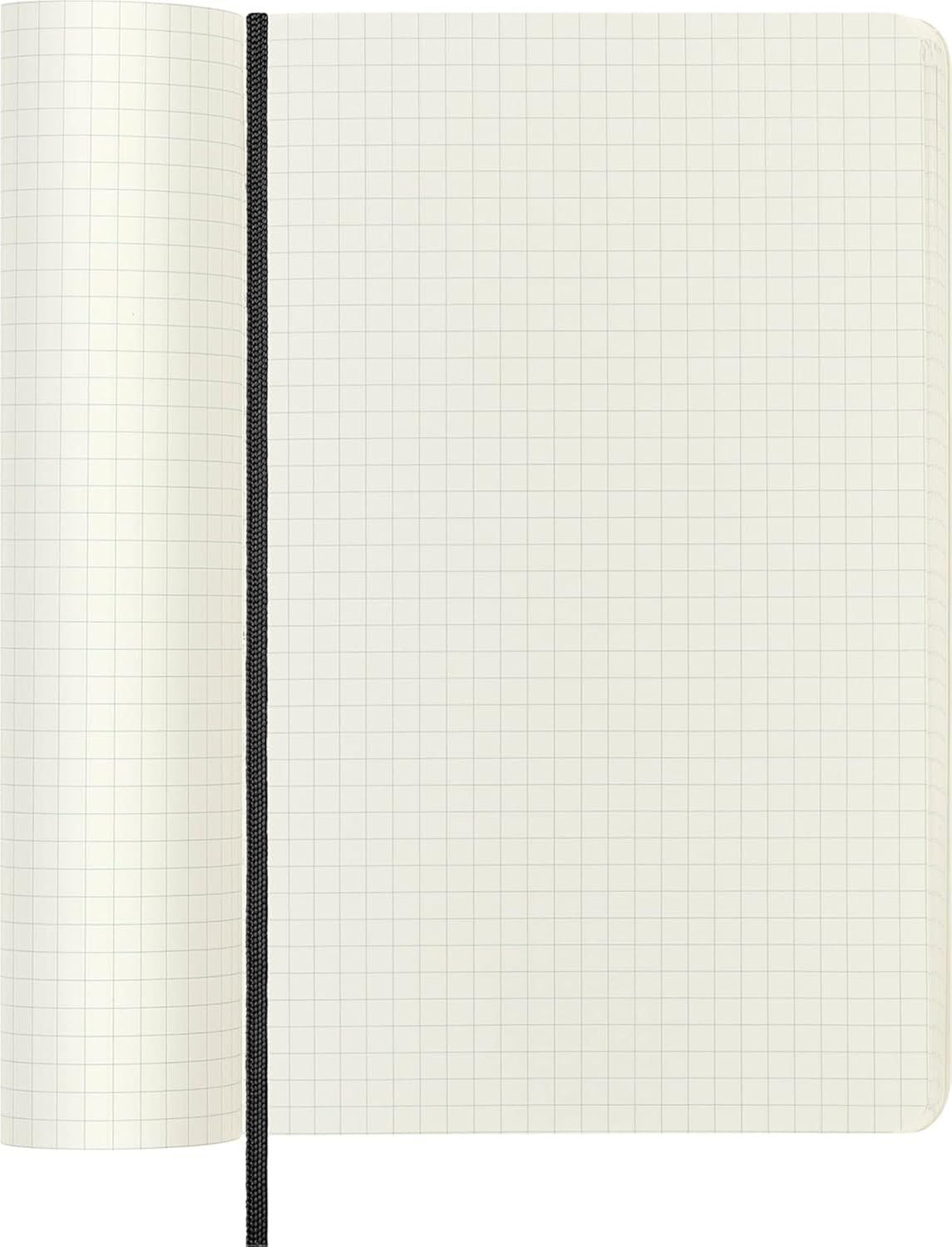 Moleskine Classic Notebook, Soft Cover, Large (5" x 8.25") Squared/Grid, Black, 192 pages