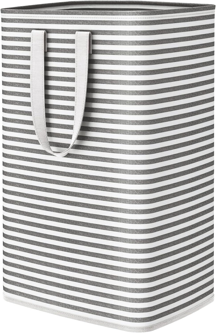 Lifewit 2 Pack Laundry Hamper Large Collapsible Laundry Baskets, Freestanding Waterproof Clothes Hamper with Easy Carry Handles in Laundry Room Bedroom Bathroom College Dorm for Adults, Grey, 2 x 80L