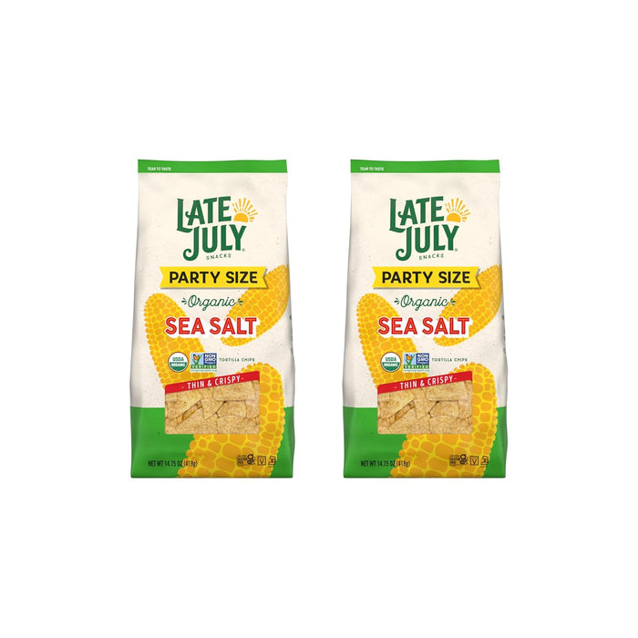 Late July Sea Salt Organic Tortilla Chips, 10.1 Oz Bag