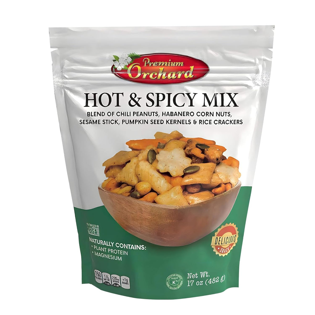FRUIT NUT MIX TRAIL MIX by PREMIUM ORCHARD - Gourmet Trail Mix Bulk Blend of Mixed Nuts & Dried Fruit - Healthy Vegan Snacks, Snack Nut Mix, Plant Protein Source, Non-GMO, Natural - 18oz