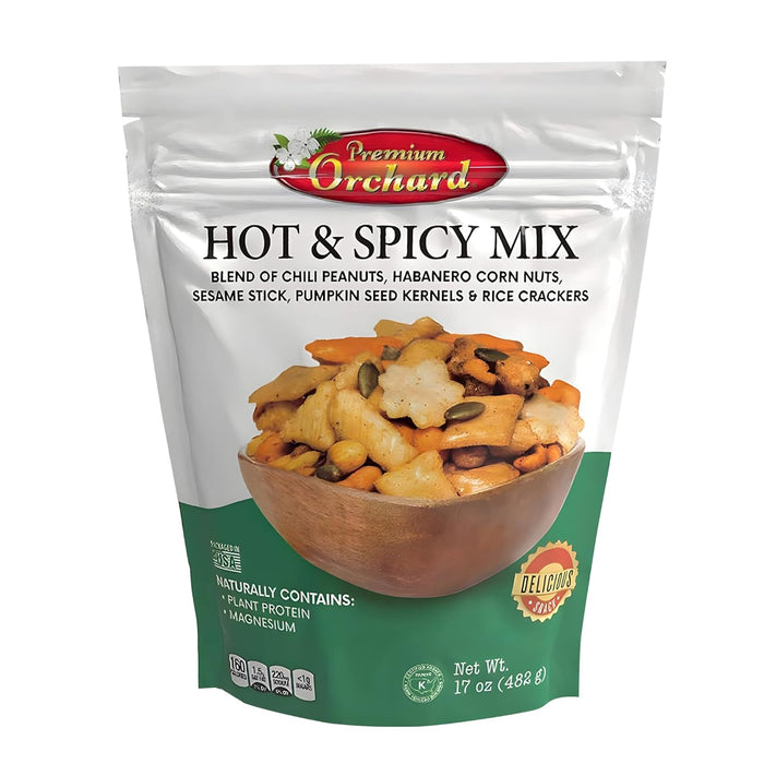 FRUIT NUT MIX TRAIL MIX by PREMIUM ORCHARD - Gourmet Trail Mix Bulk Blend of Mixed Nuts & Dried Fruit - Healthy Vegan Snacks, Snack Nut Mix, Plant Protein Source, Non-GMO, Natural - 18oz