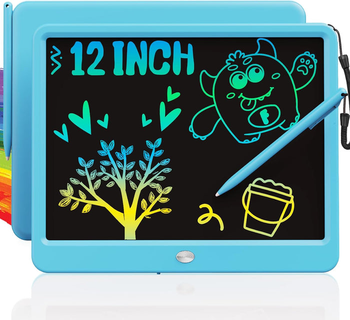 TEKFUN LCD Writing Tablet for Kids, 10-inch Coloring Drawing Pad, Mess Free Doodle Board, Christmas Gifts for Boys and Toddlers, Toys for 3 4 5 6 7 8 Year Old Girls(Blue)