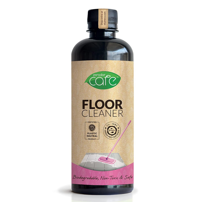 Zerodor Care Natural Floor Cleaner for Floor Tiles & Mirror | (400 ML) | Pet Safe Baby Safe Natural Enzyme based Plant Based Skin Friendly No toxic chemicals | Good for All Surfaces