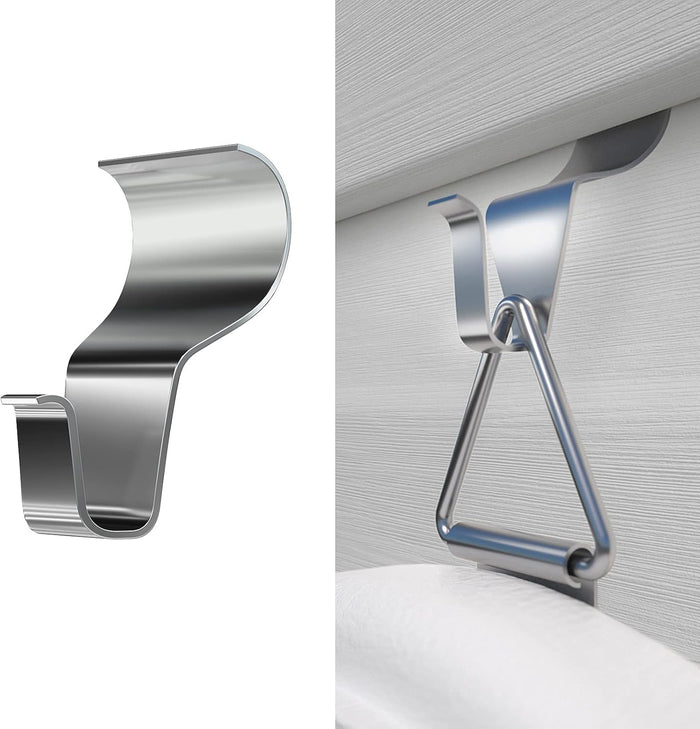 Vinyl Siding Hooks, Heavy-Duty Stainless Steel Siding Hooks Vinyl Siding Hangers, Low Profile & No Holes Needed Siding Clips for Hanging Wreaths (silver-10pack)