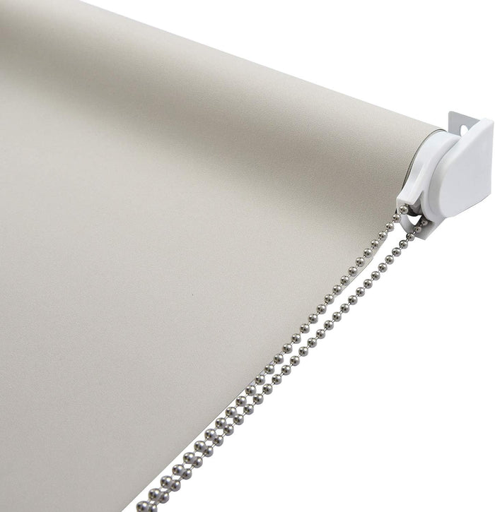 ALLBRIGHT Classic 100% Blackout Cordless Roller Shades for Windows, Spring System Roller Blinds with UV Protection Thermal Insulated, Easy to Install
