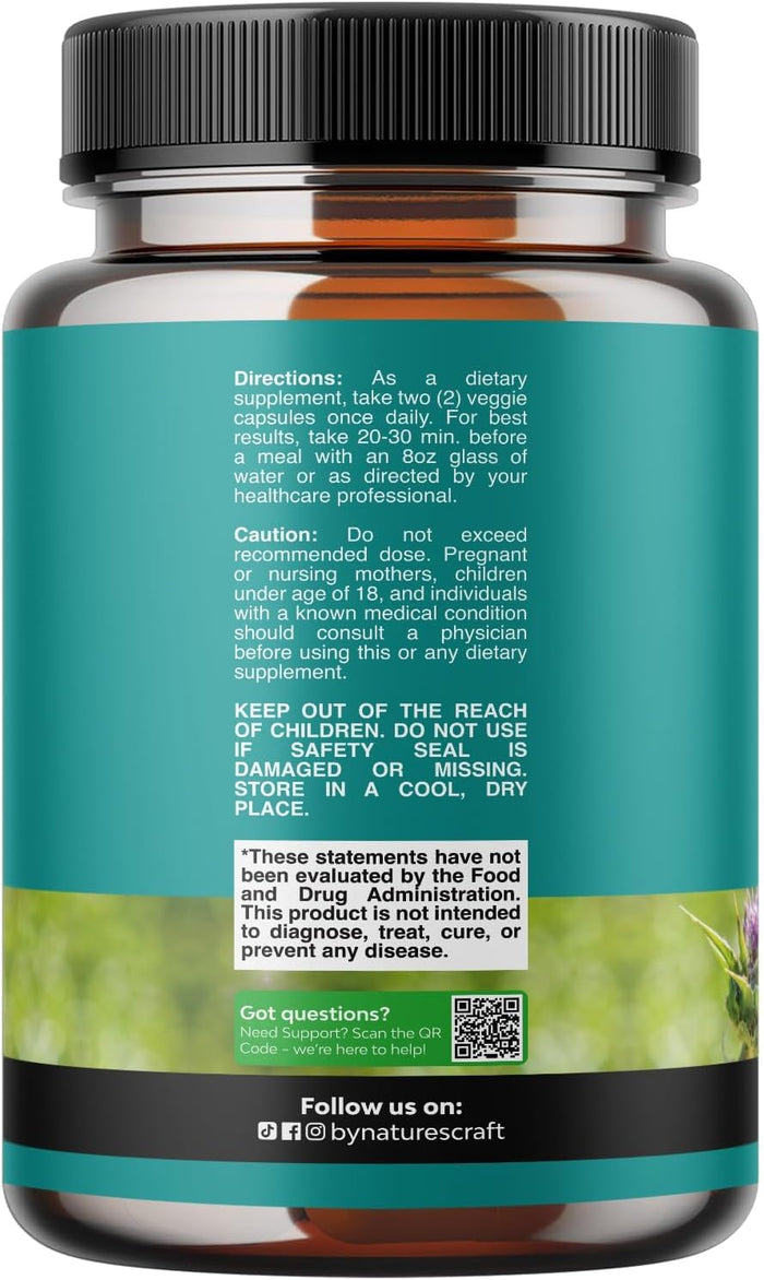 Liver Cleanse Detox & Repair 70 Capsules - Herbal Liver Support Milk Thistle Supplement - Silymarin Milk Thistle Supplements with Dandelion Root, Choline, Beetroot & Artichoke Extract