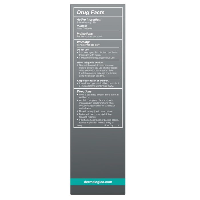 Dermalogica Clearing Skin Wash - Anti-Aging Acne Face Wash - Natural Breakout Clearing Foam with Salicylic Acid and Tea Tree Oil