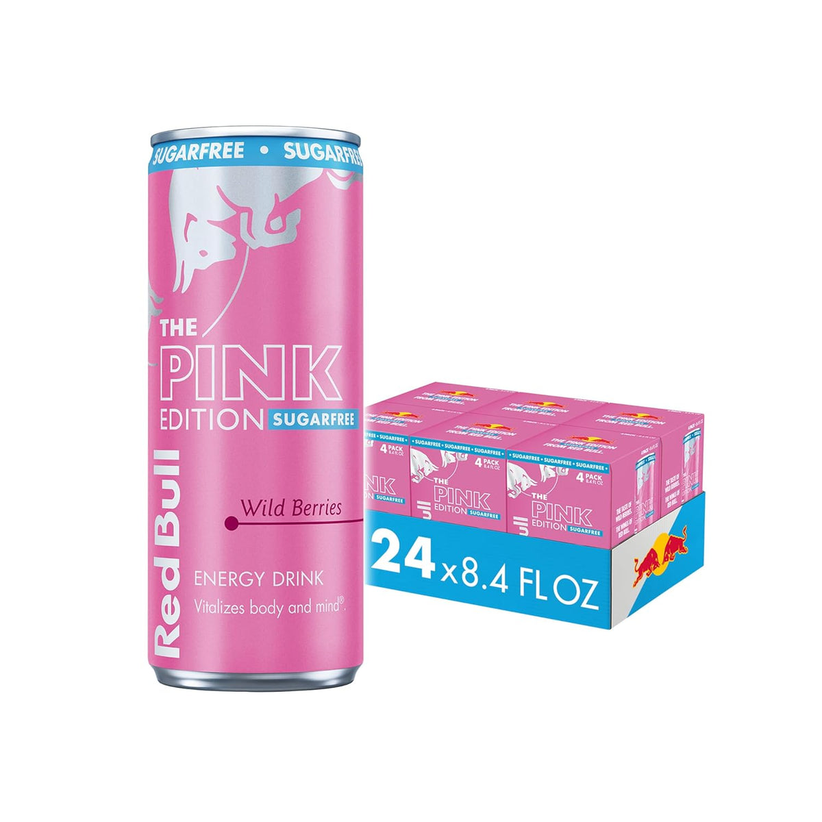 Red Bull Sugar-Free Fuji Apple and Ginger Winter Edition Energy Drink, with 80mg Caffeine plus Taurine & B Vitamins, 8.4 Fl Oz, Pack of 24 Cans