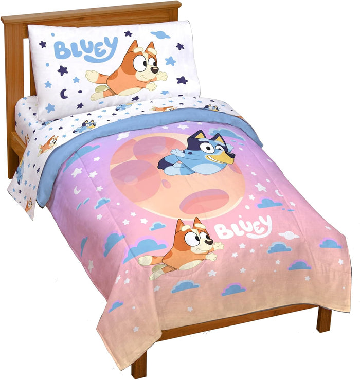 Jay Franco Hello Kitty Full Comforter Set - 7 Piece Bedding Includes Sheet Set & Pillow Covers - Super Soft Pink Bedding