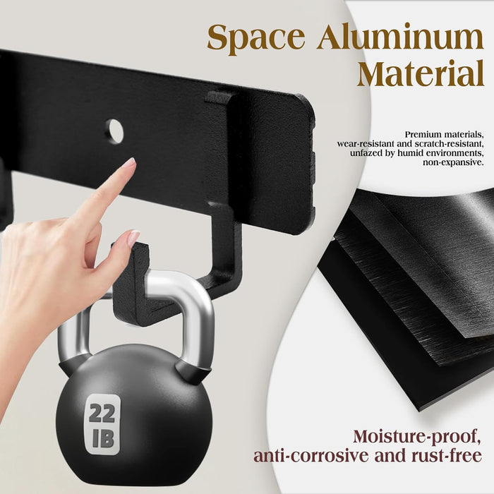 2 Pack Key Holder for Wall,Key Hooks with 5 Hooks Strong Adhesive Key Rack Holder Wall Mount,No Drilling Required,for Corridor, Office Renters RVs Garage Locker Dorms Decorations