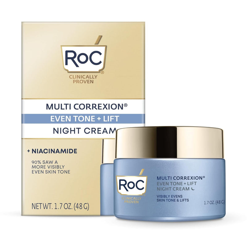 RoC Multi Correxion 5 in 1 Chest Neck Face Moisturizer Face Cream with SPF 30 for Visible Wrinkle and Neck Firming and Tightening, Oil Free Skin Care, 1.7 oz (Packaging May Vary)