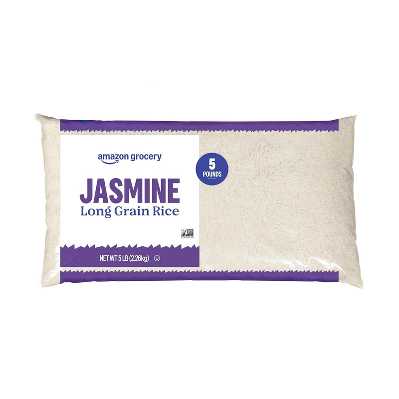 Amazon Grocery, Jasmine Long Grain Rice, 2 Lb (Previously Amazon Fresh, Packaging May Vary)