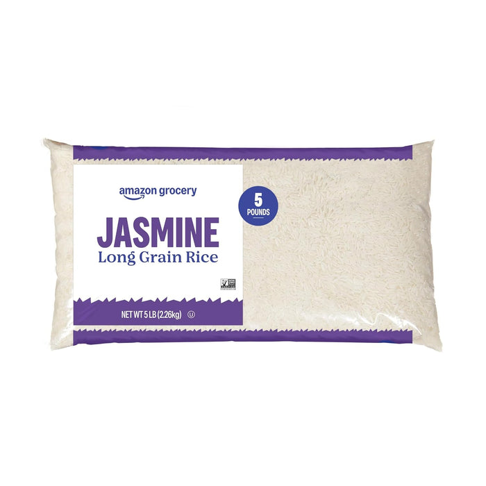 Amazon Grocery, Jasmine Long Grain Rice, 2 Lb (Previously Amazon Fresh, Packaging May Vary)