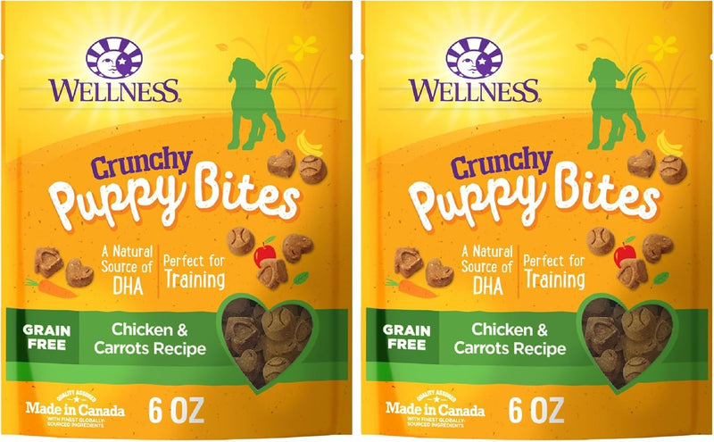 Wellness Puppy Treats, Natural, Training Treat, Grain Free, Soft Lamb & Salmon (8 Ounce Bag)