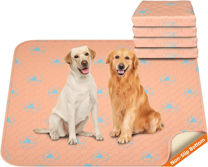 PJYucien Washable Pee Pads for Dogs 2 Pack, 36" x 36" Reusable Pee Pads for Dogs, Leak-Proof Pet Training Pads, Puppy Pads for Non-Slip, Designed for Dog Pen, Whelping Pad, Potty Training (Grey)