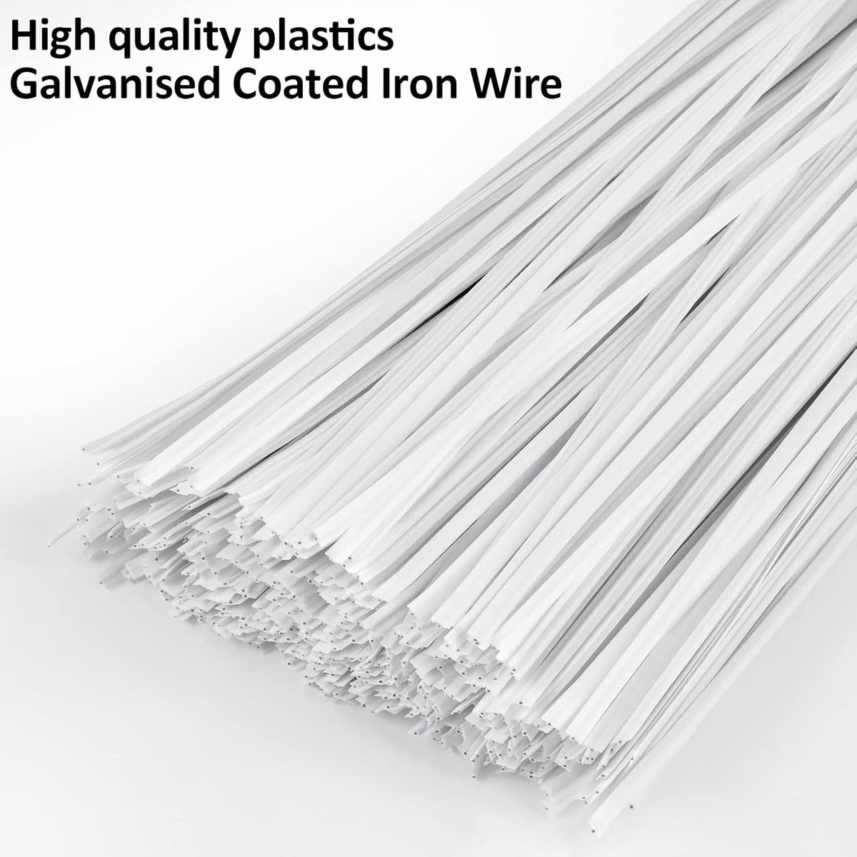 500 Pcs Black Twist Ties, 5" Plastic Twist Ties for Bags, Household & Office Use