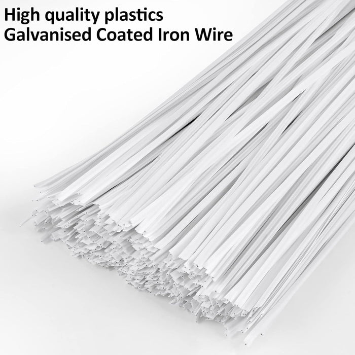 500 Pcs Black Twist Ties, 5" Plastic Twist Ties for Bags, Household & Office Use