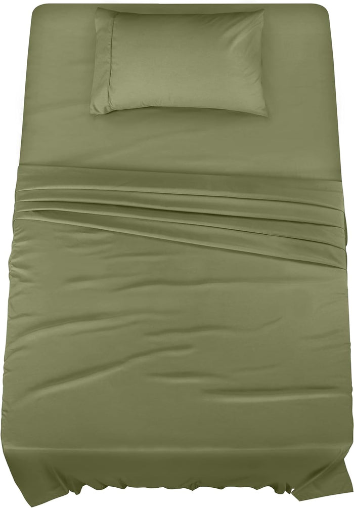 Utopia Bedding King Sheet Set 4 Piece Bed Sheets for King Size Bed, Hotel Luxury, Extra Soft, Cooling Bed Sheets - Wrinkle, and Fade Resistant (White)