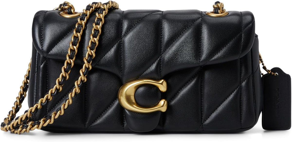 COACH womens Quilted Tabby Shoulder Bag 20 With Chain