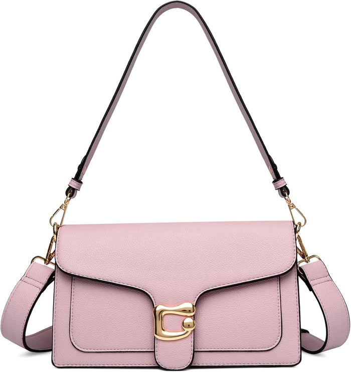 Travistar Crossbody Bags for Women Trendy - Small Cross Body Purse Shoulder Bag Leather Handbags Evening Clutch with 2 Straps