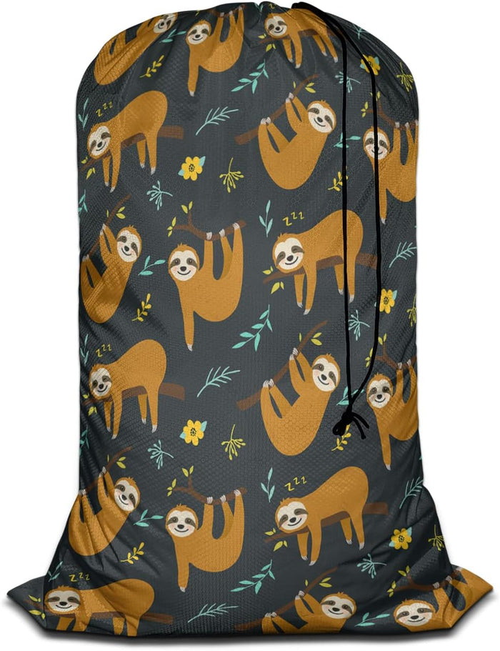 Swono Laundry Storage Bag with Drawstring Closure Japanese Wave Extra Large Huge Heavy Duty Oxford Cloth, The Great Wave Off Kanagawa Ocean Series Strong Power, Machine Washable