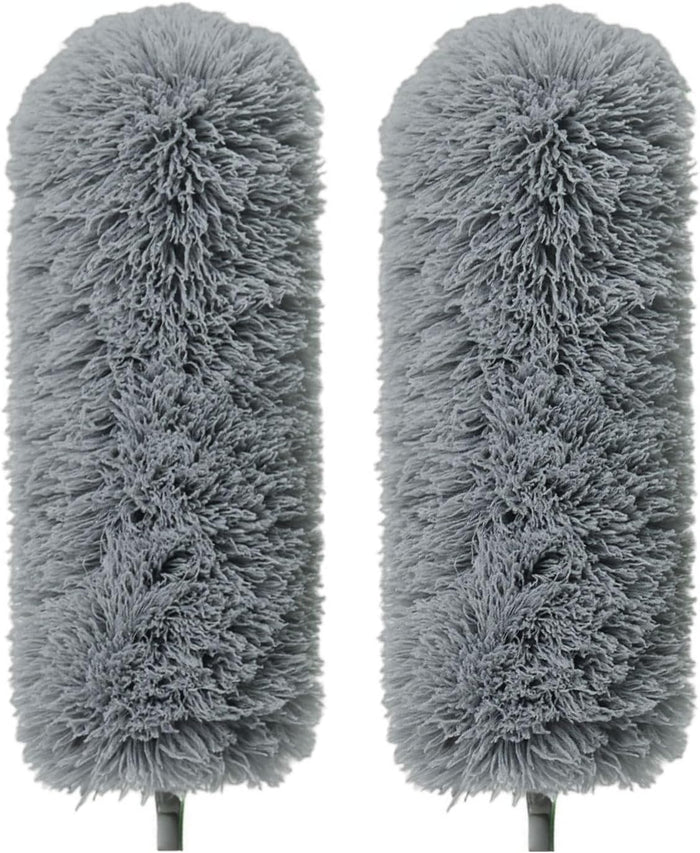 Extendable Microfiber Feather Duster, Feather Dusters for Cleaning, Ceiling Fan Dust and Cobweb Cleaner - Electrostatic Bendable Head - up to 100 Inch