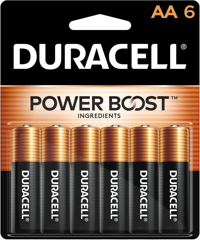 Duracell Coppertop AA Batteries with Power Boost Ingredients, 24 Count Pack Double A Battery with Long-lasting Power, Alkaline AA Battery for Household and Office Devices