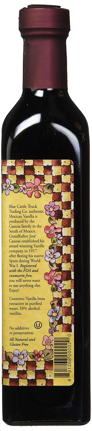 Blue Cattle Truck Trading Co. Traditional Gourmet Mexican Vanilla Extract, Large, 16.7 Ounce