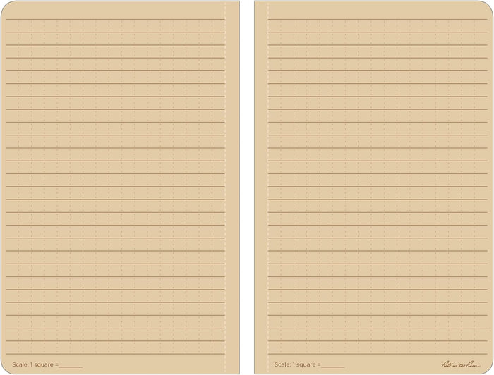 Rite in the Rain Weatherproof Leader Book, 4.625” x 7”, Tactical Tan Soft Cover, Universal Pattern with Army Reference Material (No. 980T)
