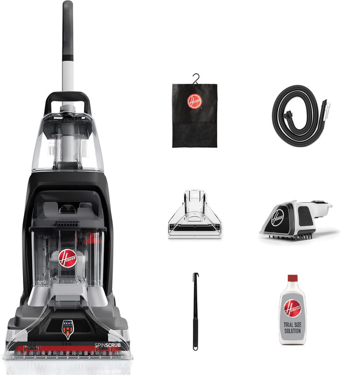 Hoover PowerScrub XL Pet Carpet Cleaner Machine for Carpet and Upholstery, Deep Cleaning Shampooer Machine with Multi-Purpose Tools, Powerful Suction, Pair with Hoover Cleaner Solution