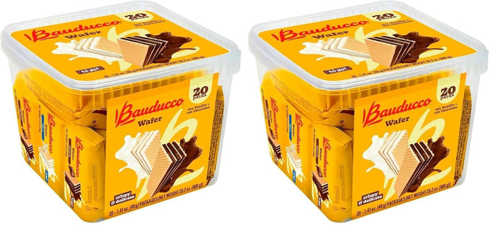 Bauducco Peanut Butter Wafers - Crispy Wafer Cookies With 3 Delicious, Indulgent Decadent Layers of Peanut Butter Flavored Cream - Delicious Sweet Snack or Desert - 5.0 oz (Pack of 1)