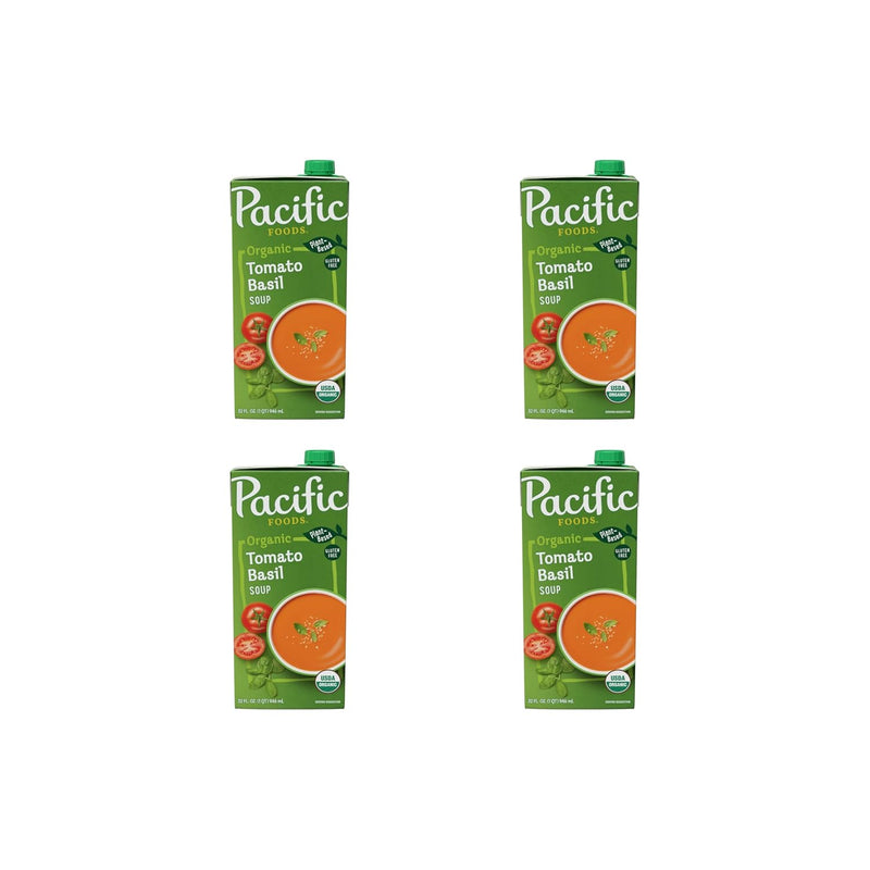 Pacific Foods Organic Tomato Basil Soup, 32 oz Carton