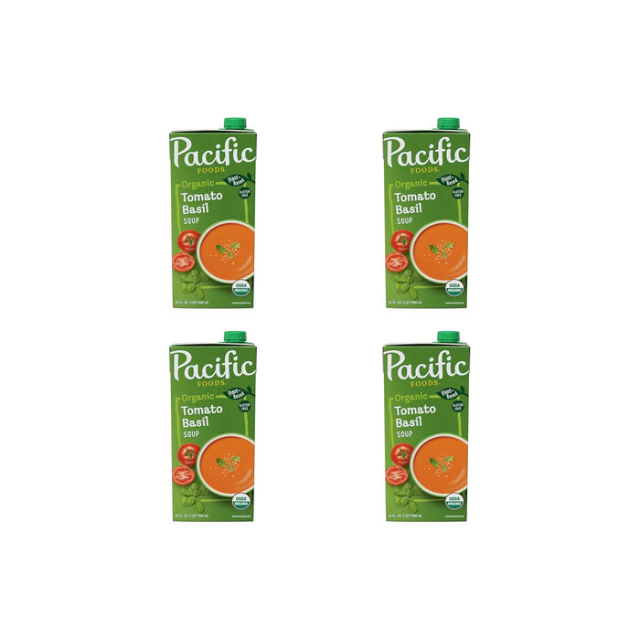 Pacific Foods Organic Tomato Basil Soup, 32 oz Carton
