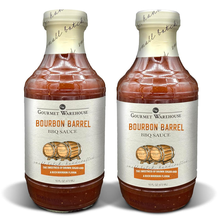 Gourmet Warehouse Cherry Jalapeno BBQ Sauce, Premium Barbecue Sauces Handcrafted In Small Batches Gluten-Free, HFCS-Free, Delicious Sauce 16 Ounces Bottle (Pack of 2)