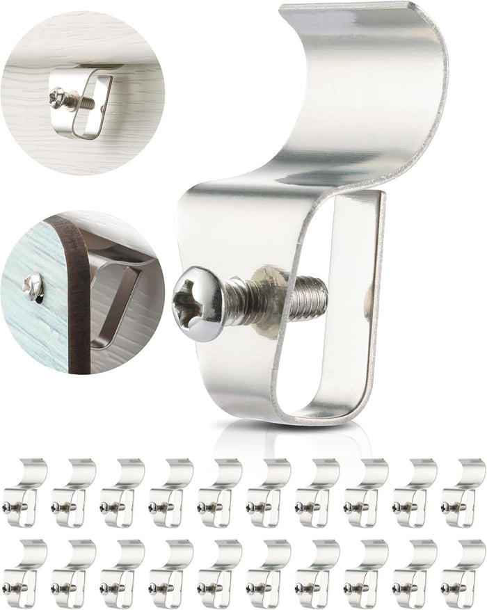 Vinyl Siding Hooks, No Drilling Required, Stainless Steel Outdoor Hooks for Hanging Decorations, House Number Signs, or Lights, Easy to Install & Detach, Max Load 10 Lbs, 10 Pack