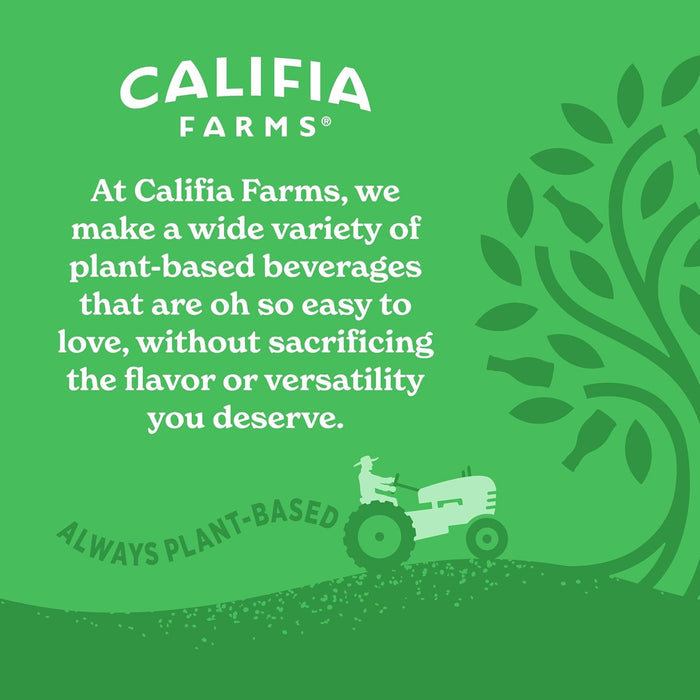 Califia Farms - Organic Unsweetened Almond Milk, 32 Oz (Pack of 6), Dairy Free, Vegan, Plant Based, Keto, Vegan, Gluten Free, Non GMO, USDA Organic