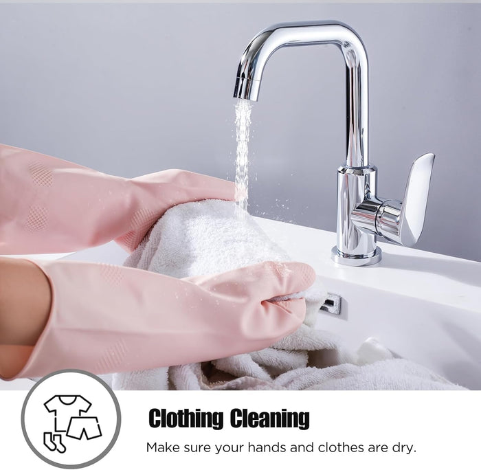 Rubber Gloves for Household, Dishwashing Gloves for Kitchen, Reusable