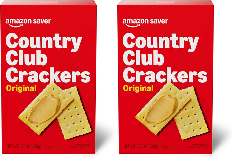 Amazon Saver, Original Country Club Crackers, 13.7 Oz (Previously Happy Belly, Packaging May Vary)