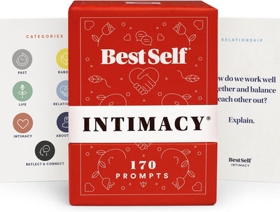 BestSelf Intimacy Deck – 170 Couples Conversation Starters, Romantic Couples Card Game, Fun Couples Game for Adults, Build Emotional Connection & Deeper Bond