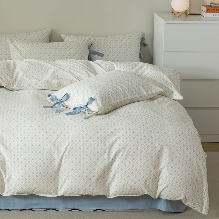 HighBuy Boho Comforter Twin XL Size Pink Floral Rabbit Bedding Comforter Sets 3 Piece French Country Style Cozy Fluffy Comforters for Teen Girls Kids,Cute Flower Bedding Collection for All Season