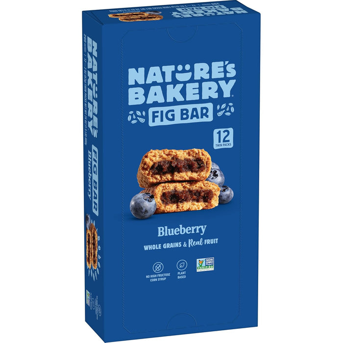Nature's Bakery Whole Wheat Fig Bars, Real Fruit, Strawberry, 12 Twin packs