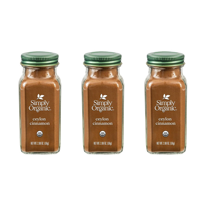 Simply Organic Ceylon Ground Cinnamon, 2.08 Ounce, Non-GMO Organic Cinnamon Powder