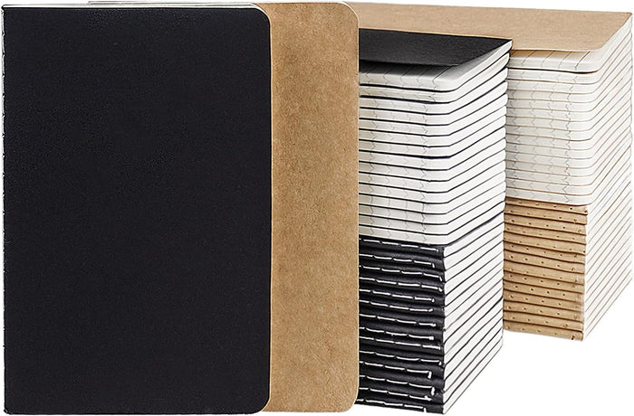 Gwybkq Small Lined Notepads Bulk 60 Pack Mini Journal Pocket Notebooks Set Colorful Cover Notebooks for Kids 3.5 x 5.5 Inches, 30 Sheets/60 Pages