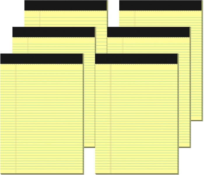 12 Pack Legal Pads 8.5 x 11 Note Pads 8.5 x 11 Inch Notepad 360 Sheets Writing Pads Wide Ruled Lined Paper Pads White Paper Note Pads 8.5 x 11 with 30 Sheets Per Legal Pad for School, Office, Home