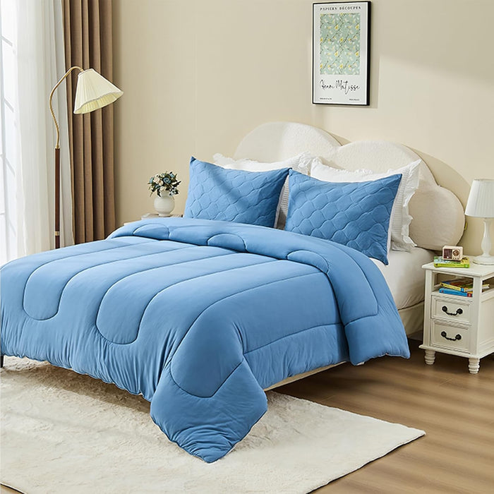 Bestier Kids Comforter Set - 2 Pieces Toddler Bedding Sets for Boys and Girls, Sorona® Natural Plant Fiber Comforter Sets with Oeko-TEX® Standard 100/CPC Certification, Toddler Size, 42“x57”