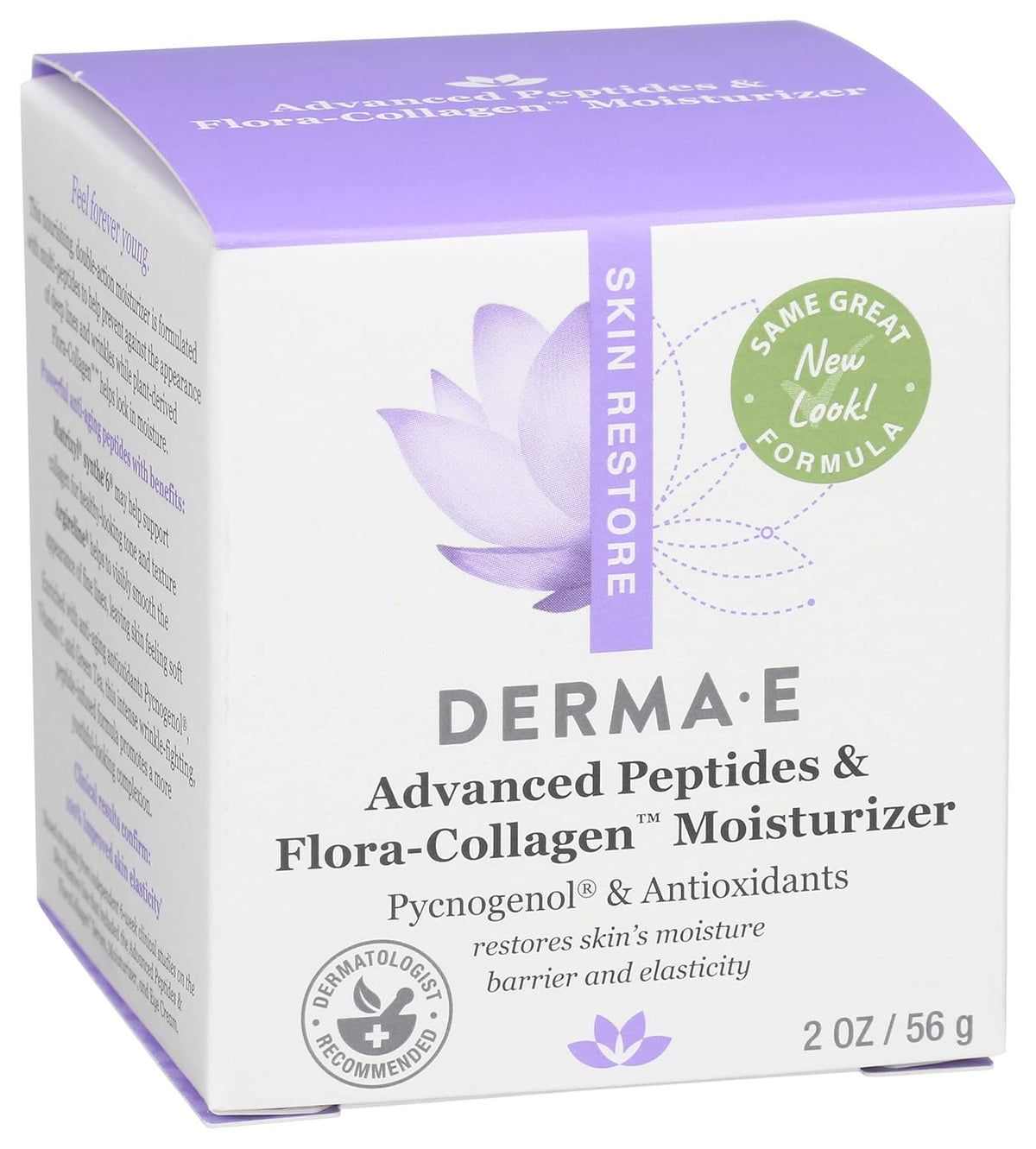 Derma E Advanced Peptides & Collagen Moisturizer Cream, Paraben Free, 2 Ounces (Pack Of 1)